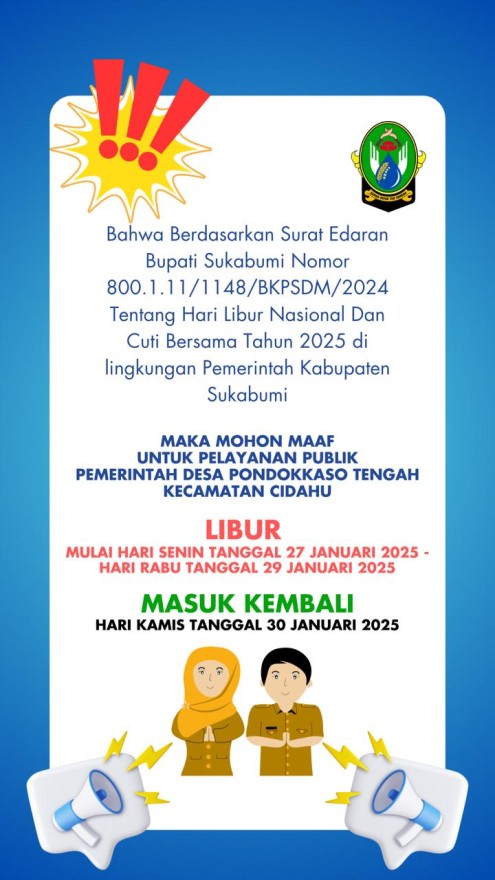PENGUMUMAN LIBUR